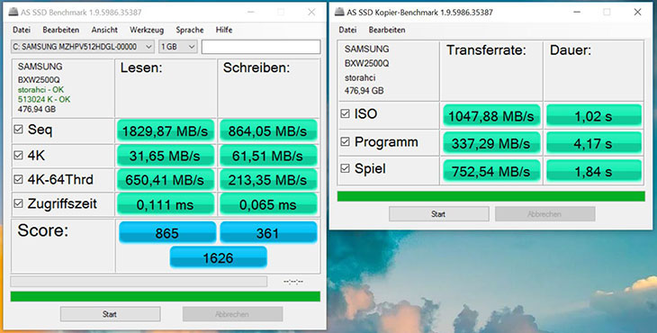 Phần mềm AS SSD Benchmark