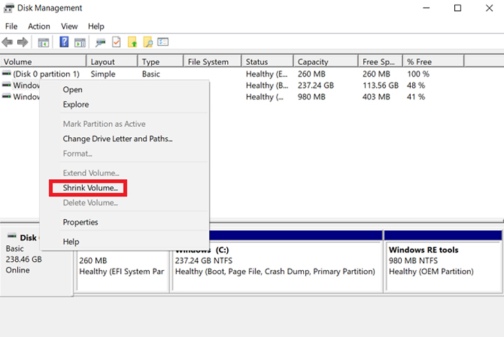 Windows Disk Management