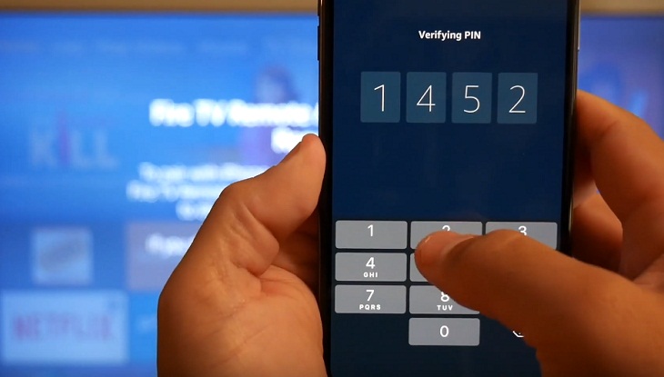 Nếu bạn thiết lập wifi với thiết bị Fire TV lần đầu, thì bạn sẽ nhận được mã xác nhận gồm 4 chữ số