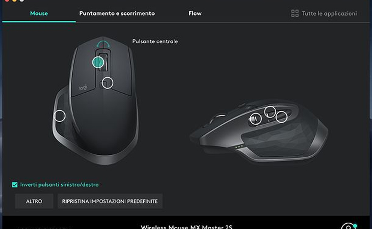 Thay đổi chức năng phím tùy ý - Chuột không dây Logitech MX Master 2S Đen