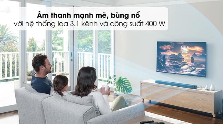 Loa 3.1 phục vụ cho việc giải trí, nghe nhạc, xem phim