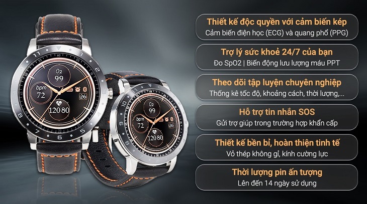 Đồng hồ thông minh ASUS VivoWatch 5 sử dụng màn hình LCD