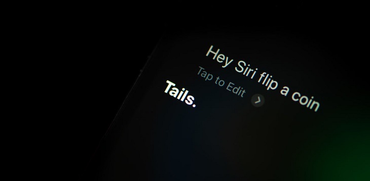 Nhờ Siri tung đồng xu