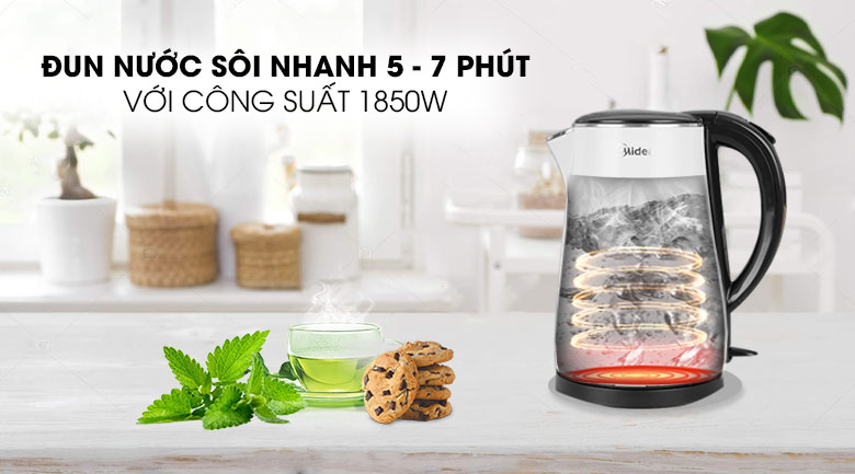 Công suất lớn nấu nước sôi nhanh chóng