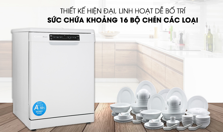 Chọn loại máy có số chén bát rửa được phù hợp