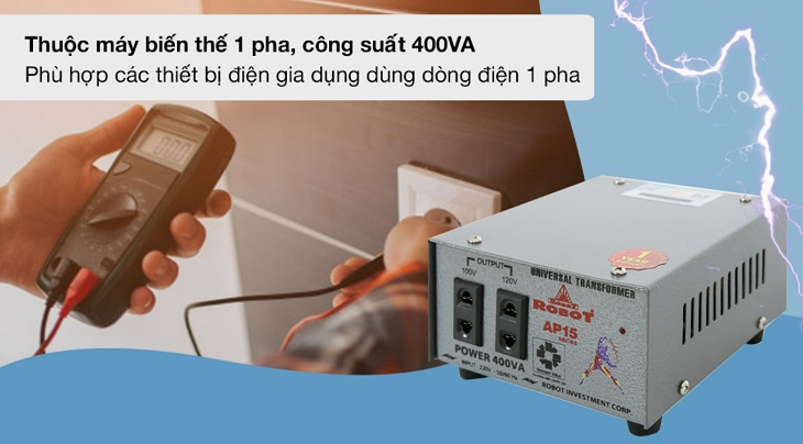 Máy ổn áp 1 pha phù hợp cho việc sử dụng các thiết bị điện trong gia đình