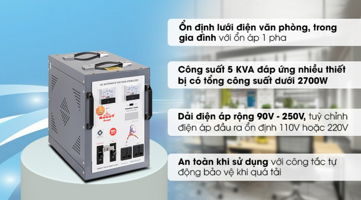 Ổn áp giúp bảo vệ quá dòng 