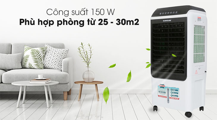 Quạt điều hoà sử dụng cho phòng khách có diện tích 25m2 đến 30m2