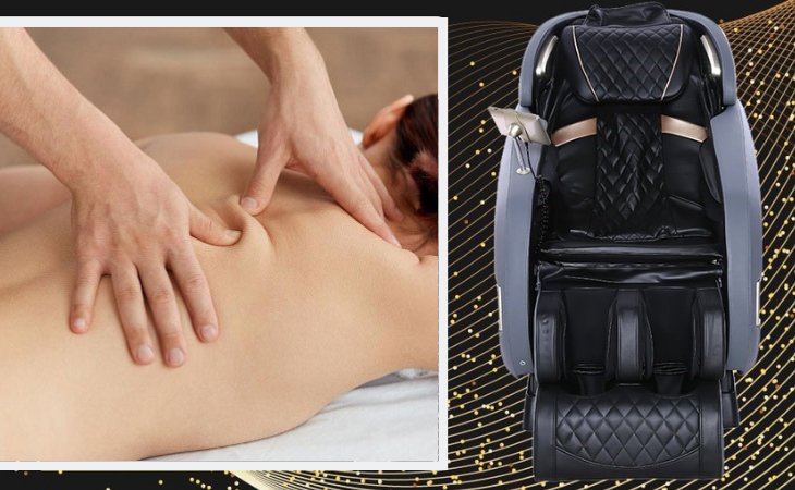 Chế độ massage Shiatsu trên ghế massage thực hiện các thao tác ấn huyệt giúp lưu thông máu