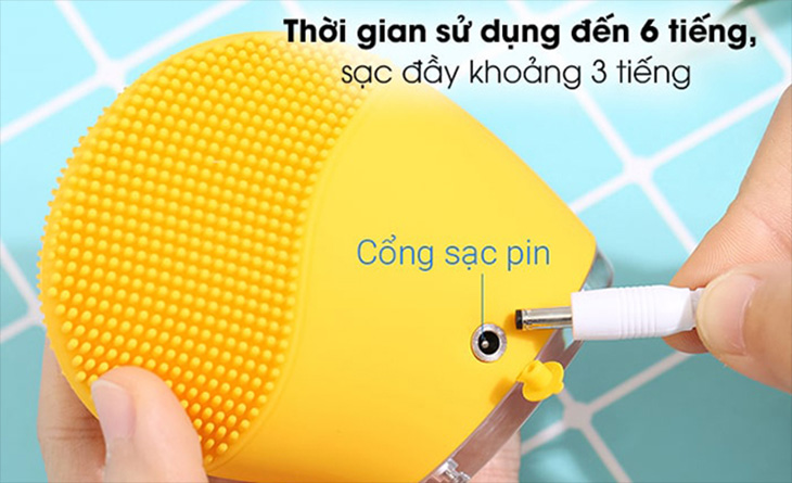 Máy rửa mặt Halio chỉ mất khoảng chưa đầy 3 tiếng để sạc đầy