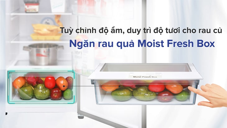 Ngăn rau củ Moist Fresh Box - tủ lạnh Aqua