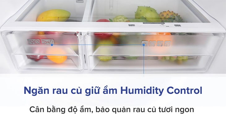 Ngăn rau củ giữ ẩm Humidity Control - tủ lạnh Sharp
