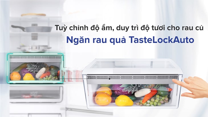 ngăn TasteLockAuto - tủ lạnh Electrolux