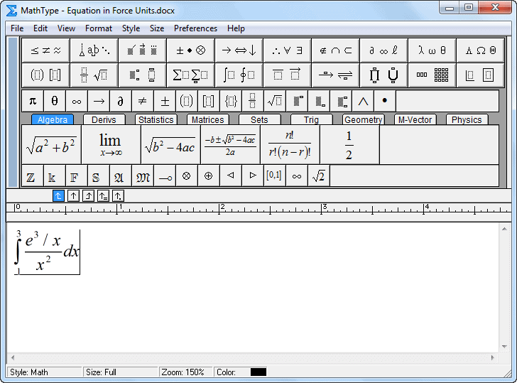 MathType: Trình soạn thảo công thức toán học