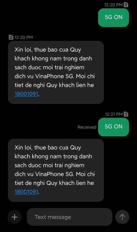 Cách đăng ký 5G Vinaphone