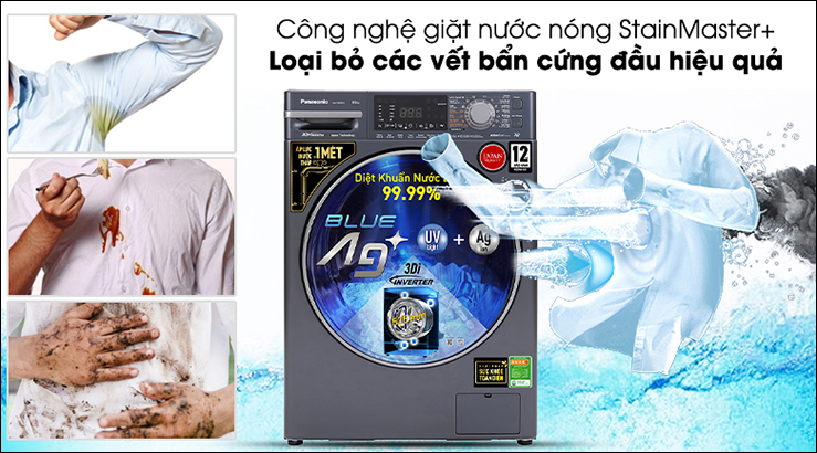 Máy giặt Panasonic sở hữu nhiều công nghệ tiên tiến