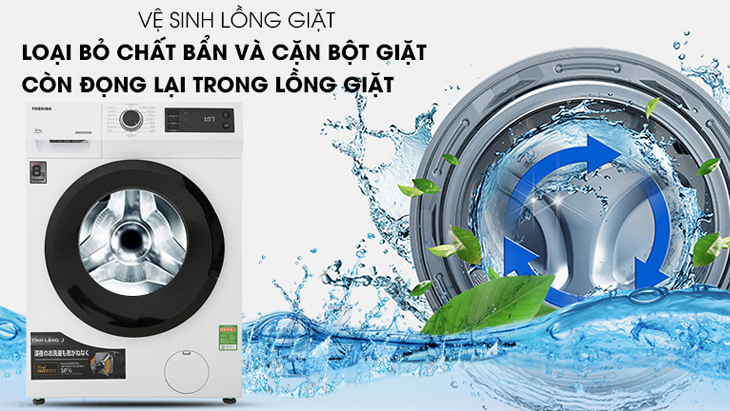 Làm sạch máy giặt và mặt sau tủ lạnh