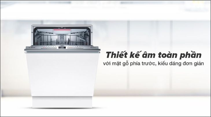 Máy rửa chén âm tủ Bosch SMV4ECX14E thiết kế âm toàn phần, hiện đại