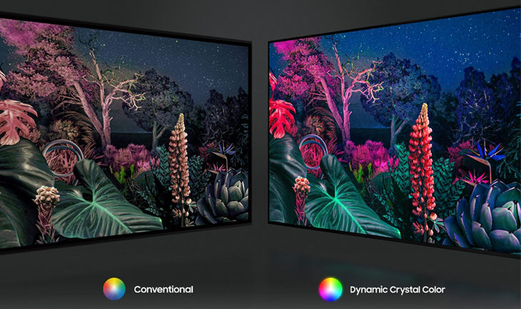 Các công nghệ hình ảnh nổi bật tivi Samsung 2021 - Dynamic Crystal Color