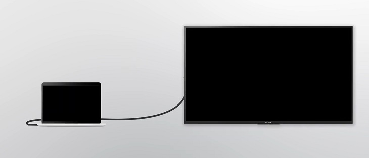 Kết nối tivi và máy tính qua dây cáp HDMI