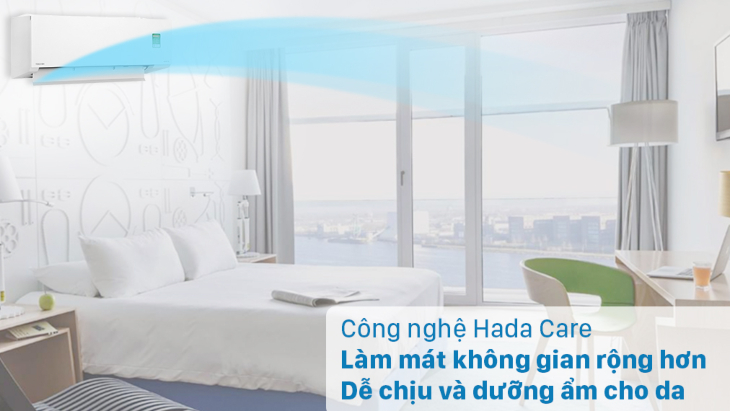 Công nghệ Hada Care trên máy lạnh Toshiba tạo luồng gió dễ chịu, bảo vệ da