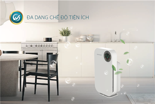 Máy lọc không khí Sunhouse trang bị nhiều chức năng tiện ích hỗ trợ tối ưu cho người dùng