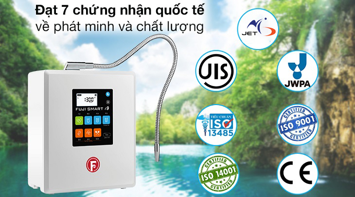 Sản phẩm đạt các chuẩn chất lượng nước uống cao cấp tại Nhật bao gồm JIS và JWPA