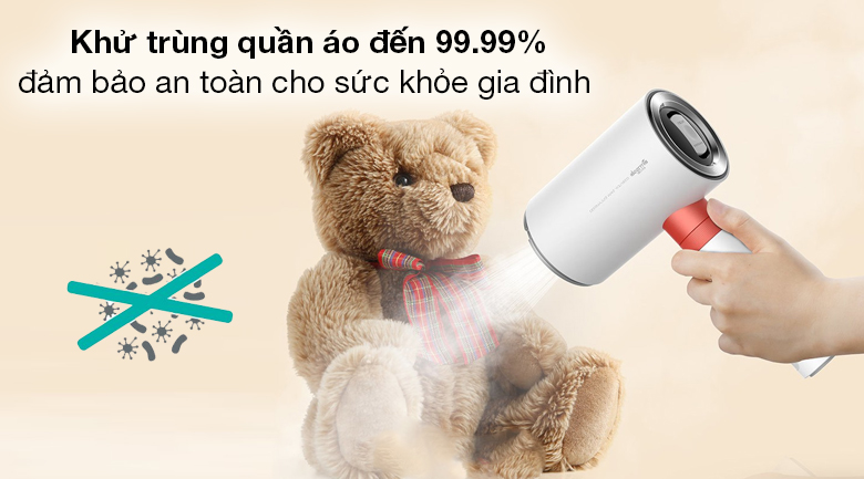 Bàn ủi bảo vệ sức khỏe với khả năng khử trùng đến 99,99%