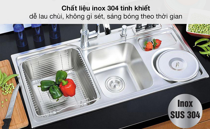 Mua chậu rửa chén bằng inox khi bạn yêu cầu chậu rửa vệ sinh dễ dàng