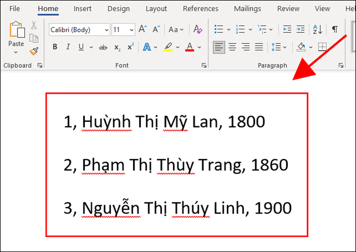 Chuyển bảng thành văn bản thành công