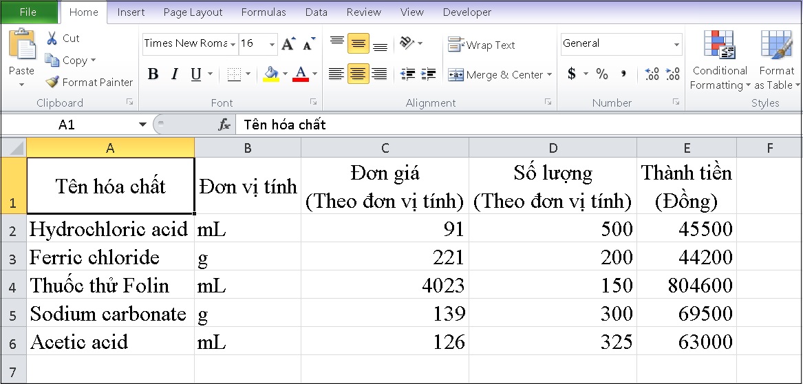 Tạo bảng bằng Insert Table