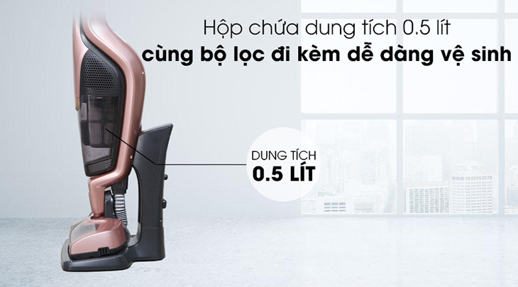 Dung tích hộp chứa bụi