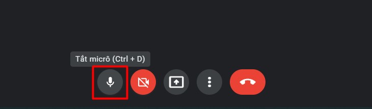 Bật micro trong giao diện Google Meet