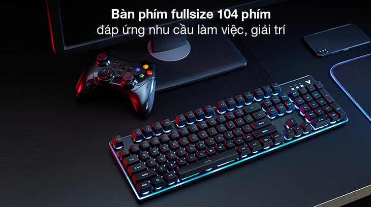 Bàn Phím Có Dây Gaming Rapoo V58 Đen