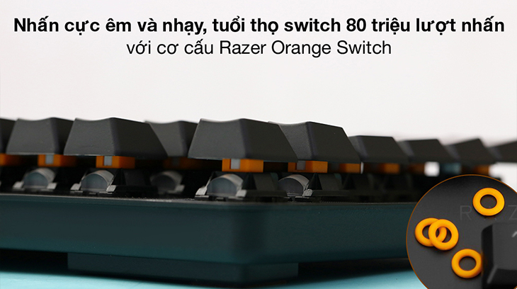 Bàn Phím Cơ Có Dây Gaming Silent Razer BlackWidow Lite 