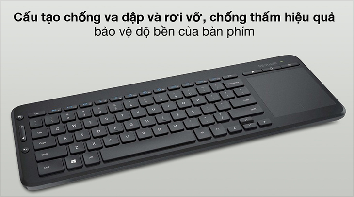 Bàn phím không dây Microsoft All-in-one Media N9Z-00028 đen