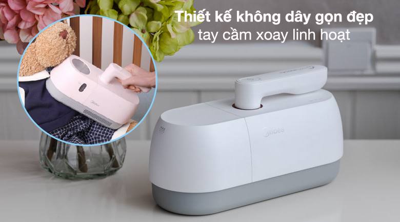 Máy hút bụi Midea sở hữu vẻ ngoài nhỏ gọn dễ dàng sử dụng