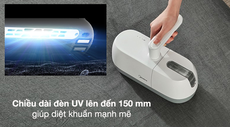 Máy hút bụi Midea diệt khuẩn tối ưu với đèn khử trùng UV