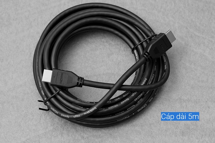 Cáp HDMI 2.0 Tròn 5m Belkin F3Y02 Đen