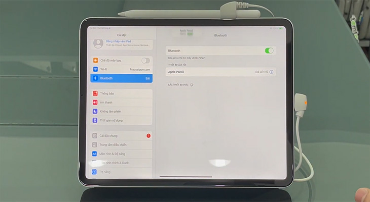 kết nối apple pencil 2