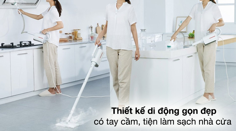 Máy làm sạch bằng hơi nước sử dụng đơn giản