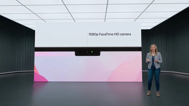 Webcam FaceTime Hd 1080p rõ nét, hiện đại của MacBook Air M2