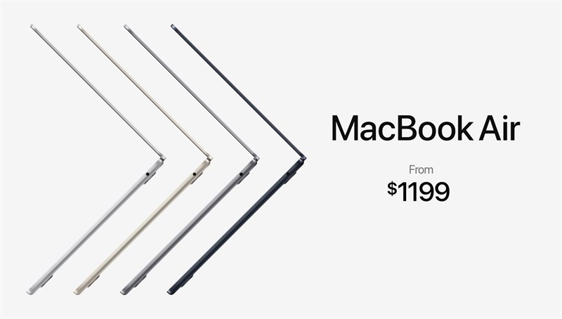 MacBook Air M2 có giá bán khá hợp lý cho người dùng đam mê sản phẩm nhà Apple