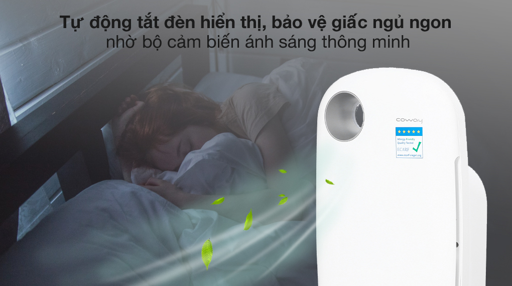 Máy lọc không khí Coway có cảm biến ánh sáng thông minh