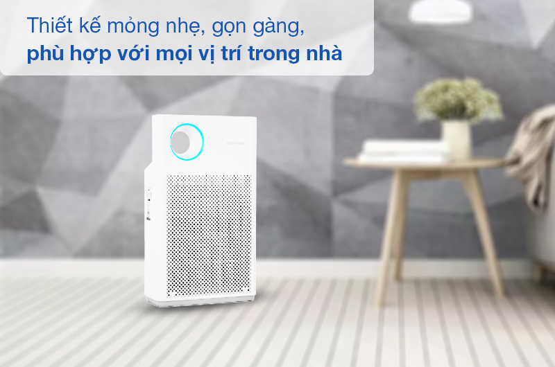 Máy lọc không khí Coway có thiết kế nhỏ gọn và bắt mắt