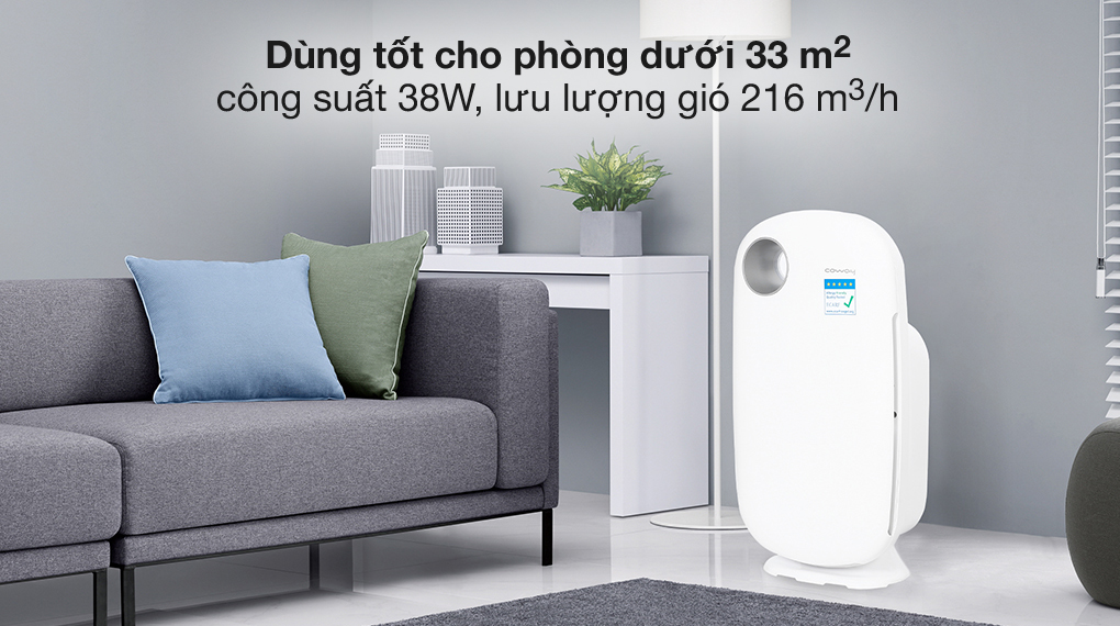 Công suất máy lọc không khí Coway đa dạng