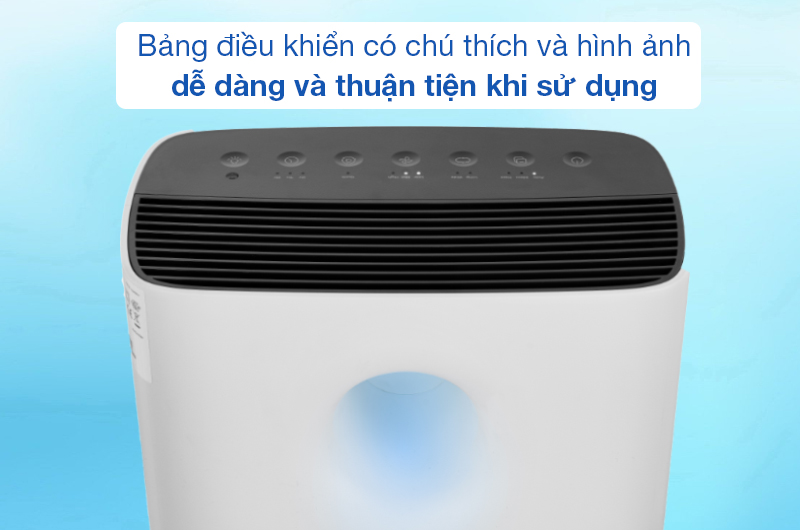 Máy lọc không khí Coway có bảng điều khiển dễ sử dụng