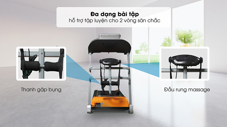 Máy Chạy Bộ Aguri AGT-116LE hoạt động mạnh mẽ, bền bỉ với đa dạng chế độ tập luyện