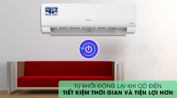 Chức năng tự khởi động lại khi có điện giúp bạn tiết kiệm thời hiệu quả