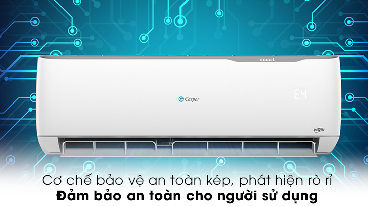 Cơ chế bảo vệ an toàn kép, phát hiện rò rỉ